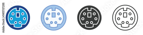 Micro USB Icons Collection – Multiple Vector Styles Icons