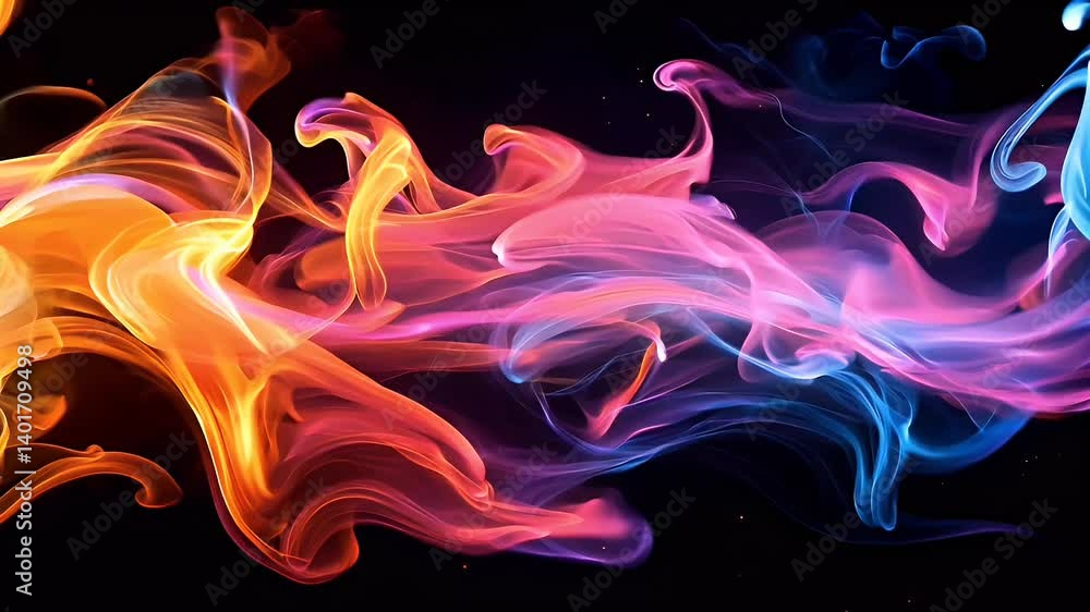 Abstract Colorful Fluid Flowing Design Abstract Colorful Fluid Flowing Design