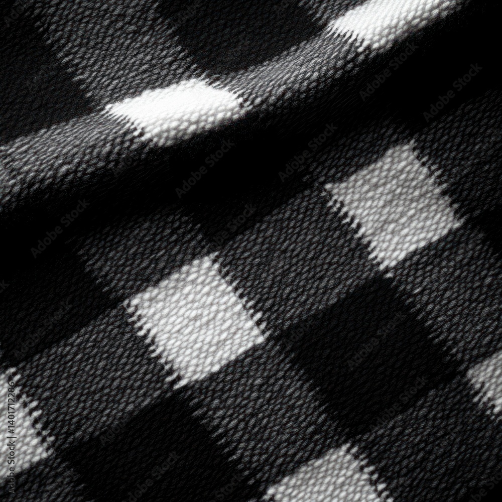 Classic Black and White Plaid Pattern Scottish Tartan Style Classic Black and White Plaid Pattern Scottish Tartan Style