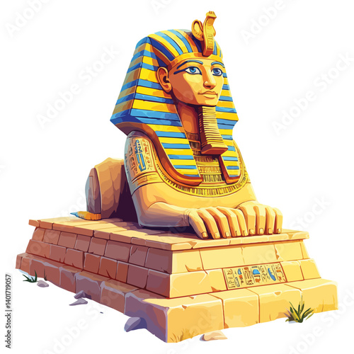 The Karnak Temple Complex - Luxor, Egypt - Stock Illustration
