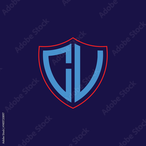 Free Download Corporate Shield Logo with Letter Combination - GFXLoad