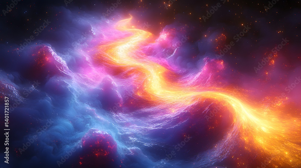 image of a colorful swirl of fire in a dark space image of a colorful swirl of fire in a dark space
