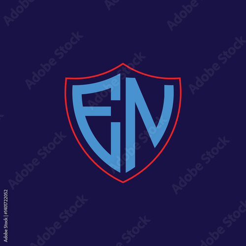 Free Download Corporate Shield Logo with Letter Combination - GFXLoad