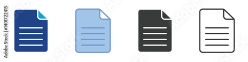 papersheet Icons Collection – Multiple Vector Styles Icons
