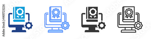 Brand Guidelines Management icon set multiple style collection