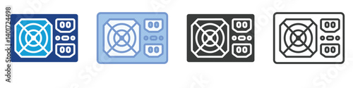 Power SUpply Icons Collection – Multiple Vector Styles Icons
