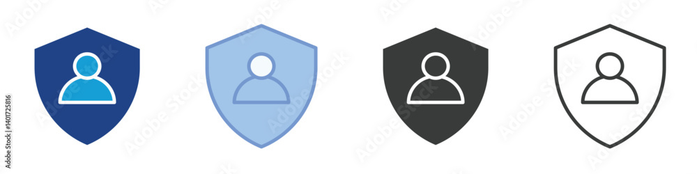 Profile Protection Icons Collection – Multiple Vector Styles Icons Profile Protection Icons Collection – Multiple Vector Styles Icons