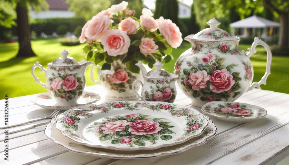 Töpferware Rosenmotiv Töpferware Rosenmotiv