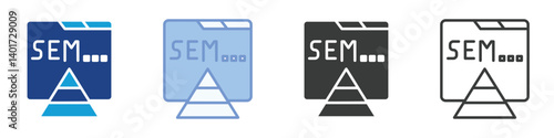 SEM Icons Collection – Multiple Vector Styles Icons
