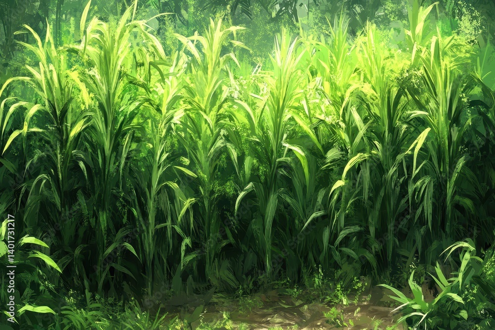 Obraz premium Lush Cornfield