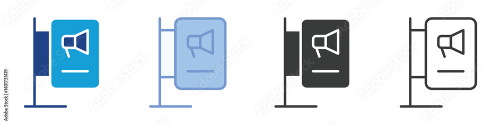 Signboard Icons Collection – Multiple Vector Styles Icons Signboard Icons Collection – Multiple Vector Styles Icons