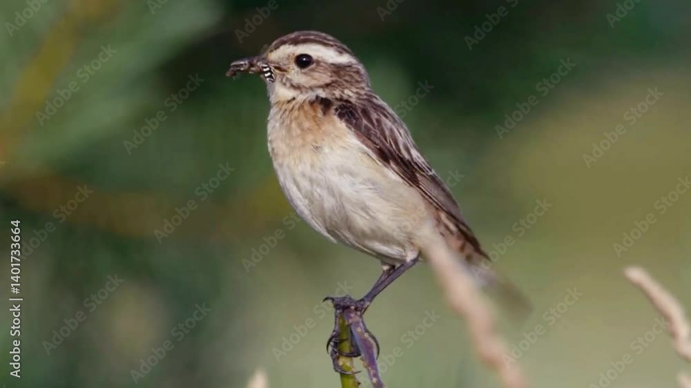 Serene Bird Perched on Tree Branch 4K Nature Stock Footage Serene Bird Perched on Tree Branch 4K Nature Stock Footage