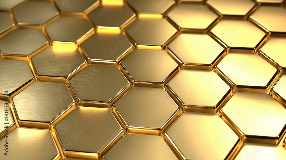 A futuristic gold background with metallic hexagonal patterns and a subtle glowing effect, perfect for tech-inspired luxury themes. A futuristic gold background with metallic hexagonal patterns and a subtle glowing effect, perfect for tech-inspired luxury themes.
