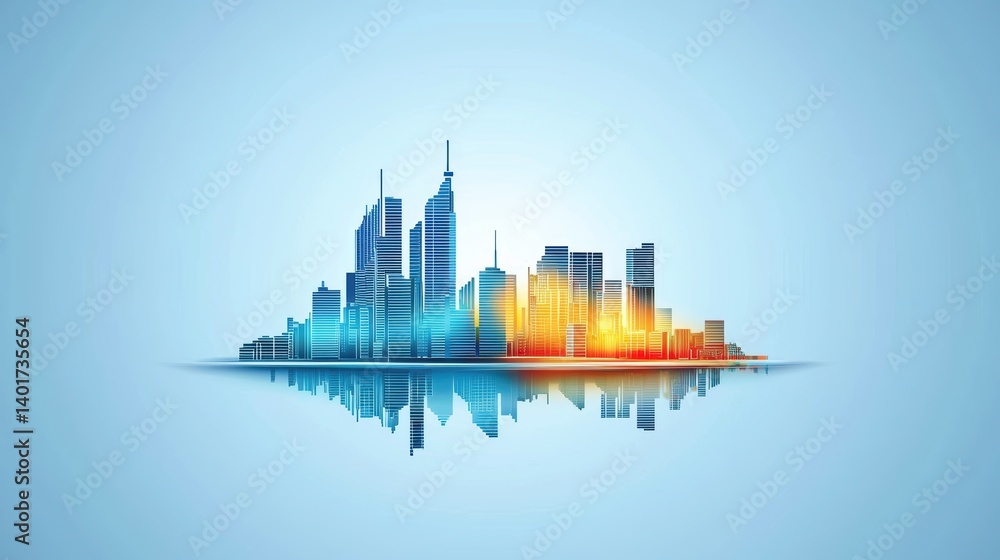 Naklejka premium A minimalistic map of Australia with clean lines and simple shapes, ideal for use in corporate presentations or design projects.