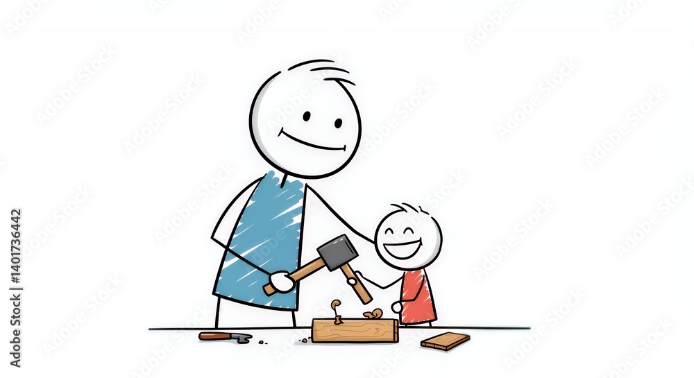 Stick Figure Father and Child Woodworking Project Stick Figure Father and Child Woodworking Project