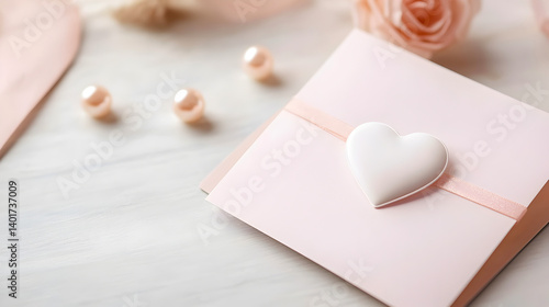 Romantic greeting card with heart design and decorative elements for special occasions love celebration concept