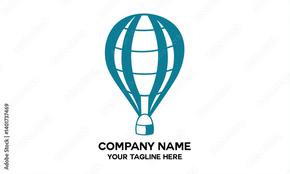 Fototapeta premium simple hot air balloon