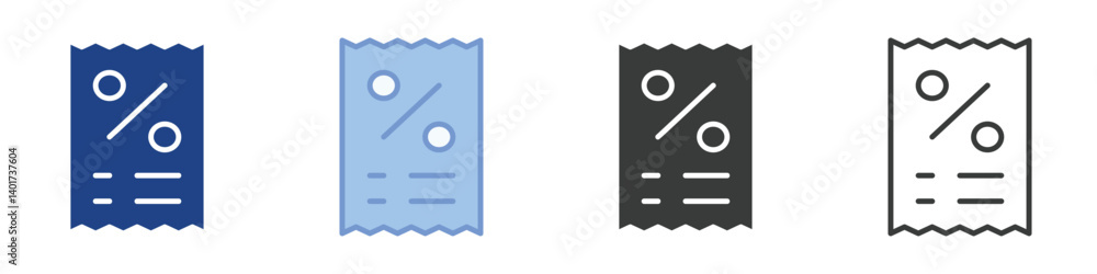 Ticket Icons Collection – Multiple Vector Styles Icons