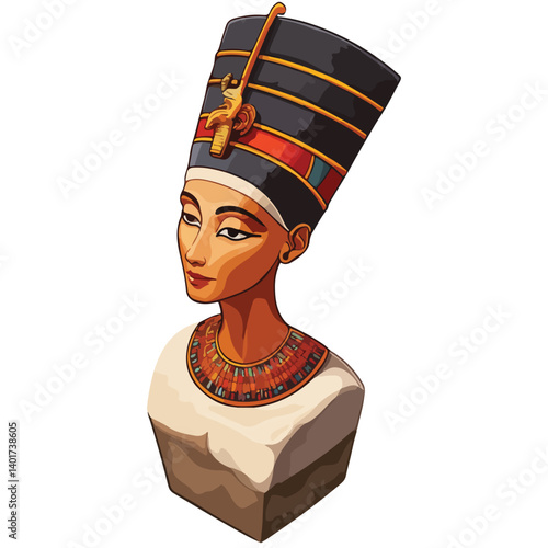 Ancient Egyptian Queen Nefertiti Bust – One of the most recognizable sculptures