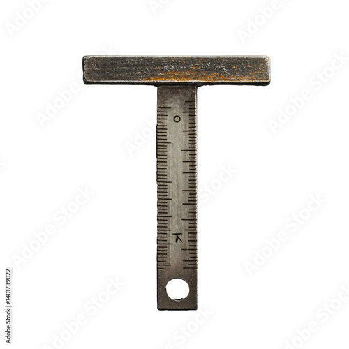 Ultra realistic uhd photo of Miniature T-square on transparent background