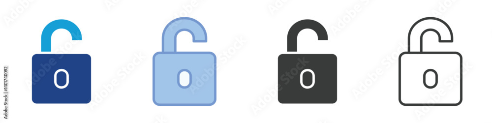 Unlock Icons Collection – Multiple Vector Styles Icons Unlock Icons Collection – Multiple Vector Styles Icons