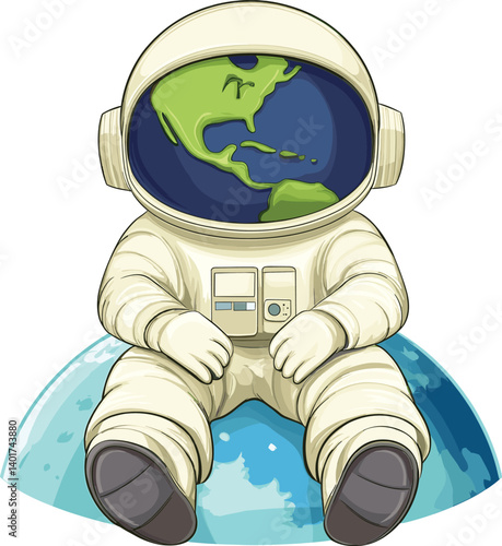 astronaut in space