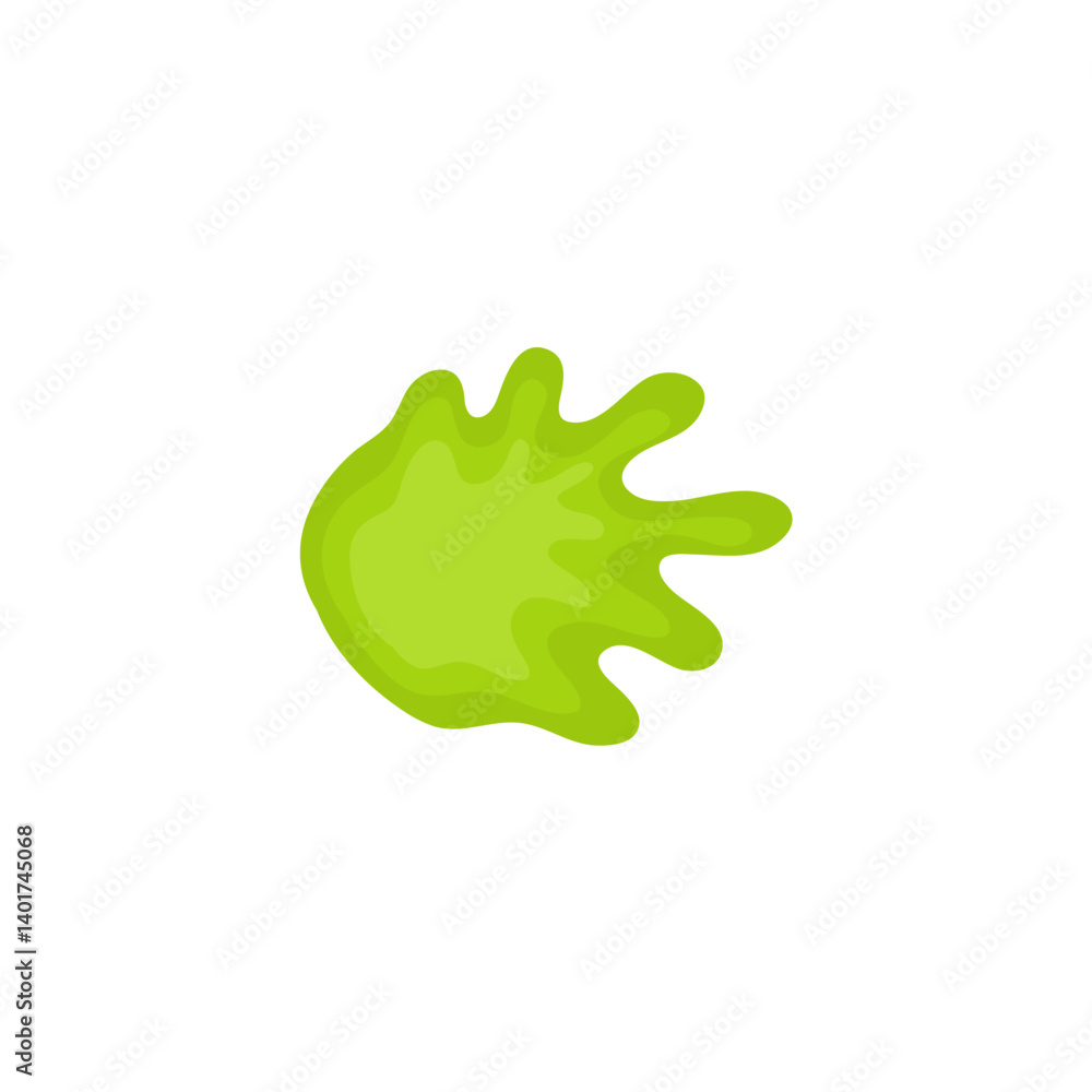 Liquid toxic drop. Flowing green sticky liquid. Vector illustration with toxic blob Liquid toxic drop. Flowing green sticky liquid. Vector illustration with toxic blob