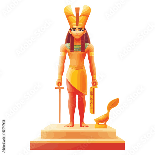 Egyptian god Osiris.