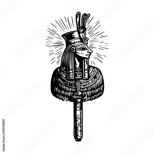 Egyptian god Osiris.