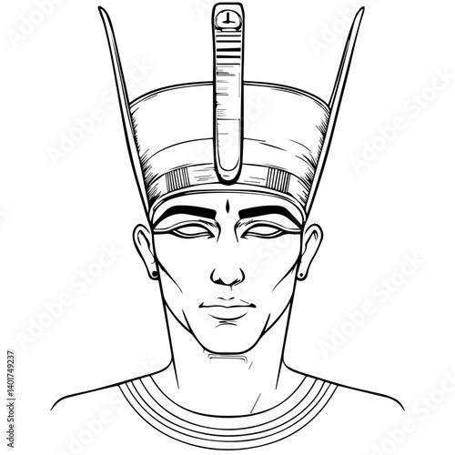 Egyptian god Osiris.