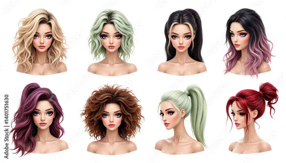 Diverse hairstyles for unique style inspiration. Diverse hairstyles for unique style inspiration.