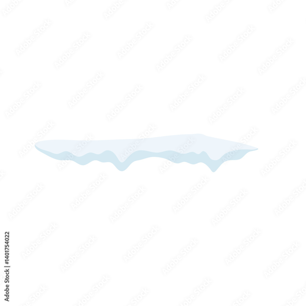 Snow caps. Snowdrifts and icicles, ice cap winter decoration. Winter snowy design elements Snow caps. Snowdrifts and icicles, ice cap winter decoration. Winter snowy design elements