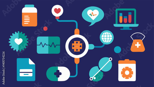These descriptions can help visualize a variety of advanced diagnostic tools while maintaining a simple and engaging aesthetic.