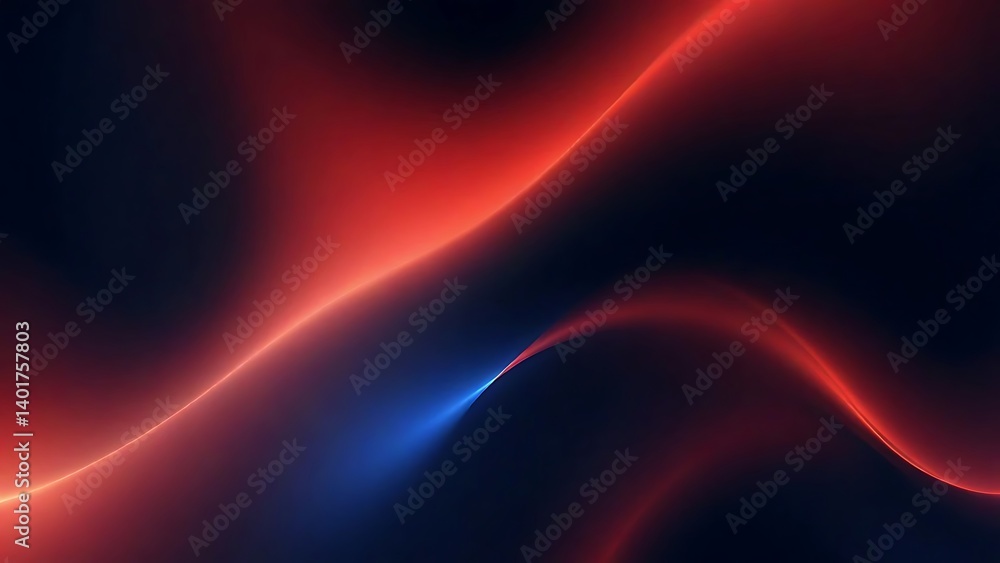 Abstract Red and Blue Glowing Curves Abstract Red and Blue Glowing Curves