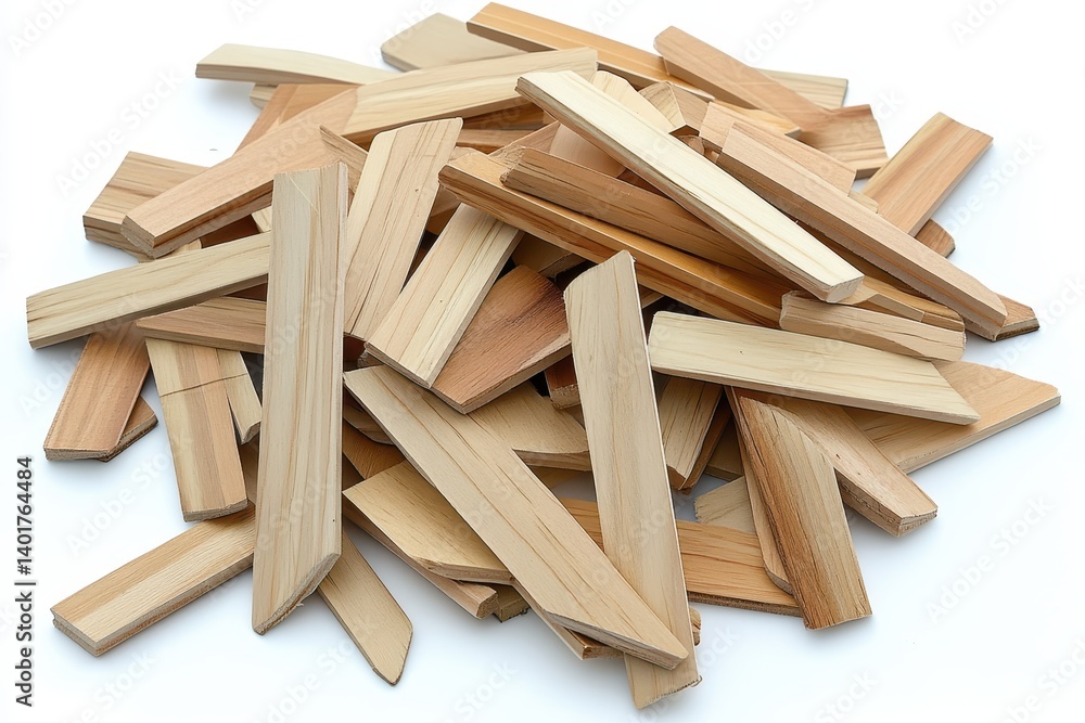 Pile of wood scraps