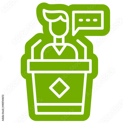 Public Speaking illustration icon