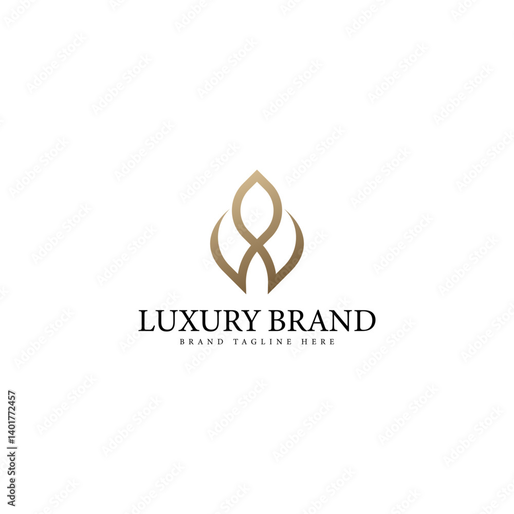 Obraz premium Abstract monogram luxury logo design template