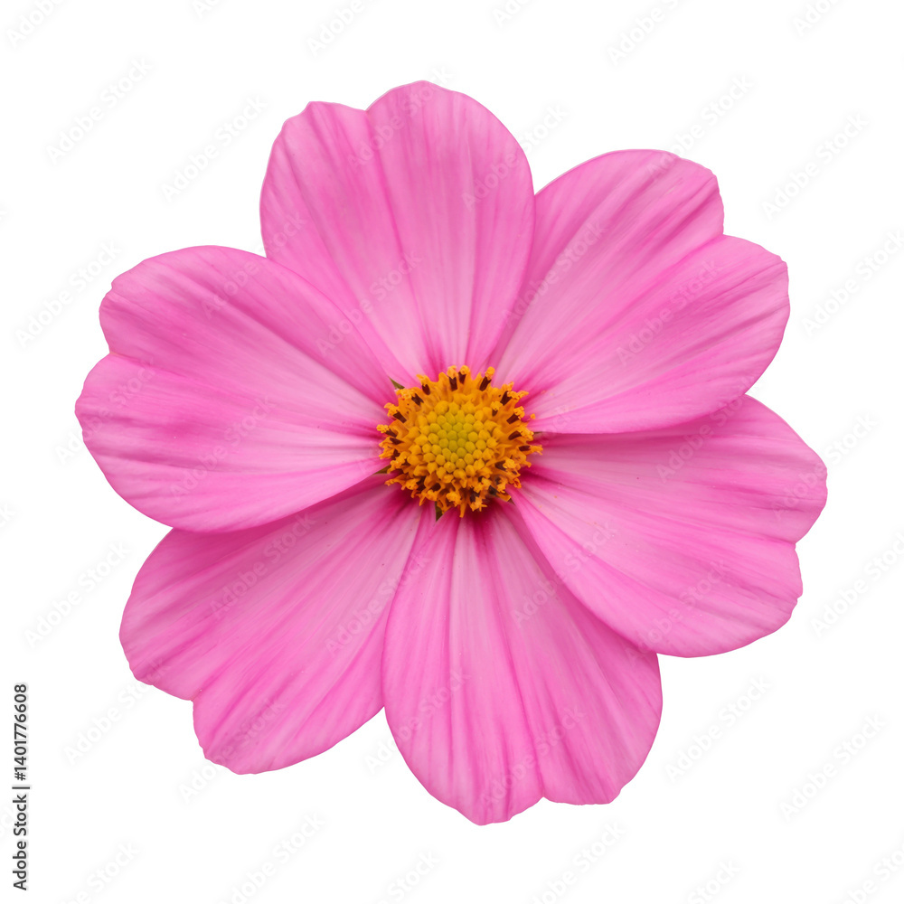 pink cosmos flower isolated on white background pink cosmos flower isolated on white background