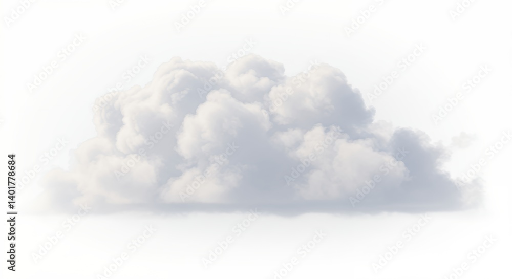 Fluffy light gray cloud graphic image Fluffy light gray cloud graphic image