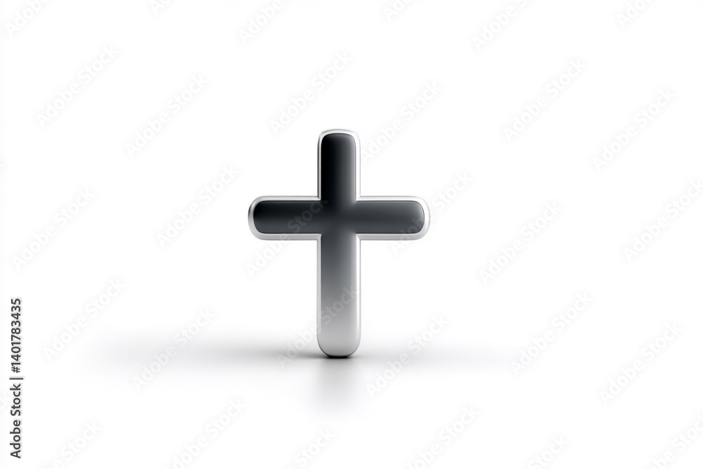 minimalist illustration of a cross, simple and clean design, ample copy space, monochromatic minimalist illustration of a cross, simple and clean design, ample copy space, monochromatic