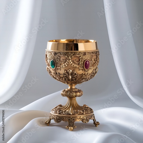 Plakat antique candlestick on the table