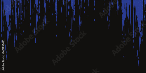 Abstract painting background with a grunge texture featuring blue and black
