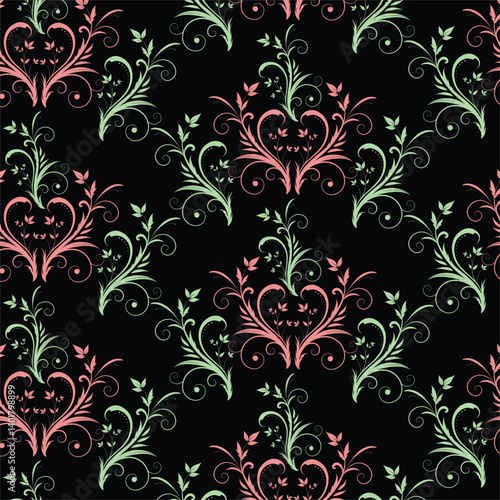 Floral pattern, pattern, background, flower, flower background

