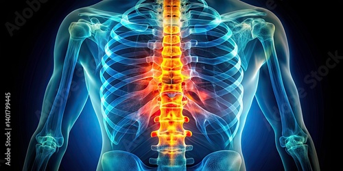 Lumbar Spine X-Ray: Herniated Disc - Medical Imaging, Spinal Pathology, Vertebrae, Diagnosis