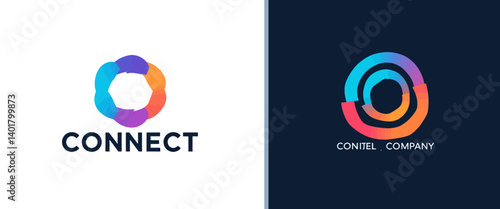 Connect-and-Conitel-Logos-Circular-Colorful-Modern-Design