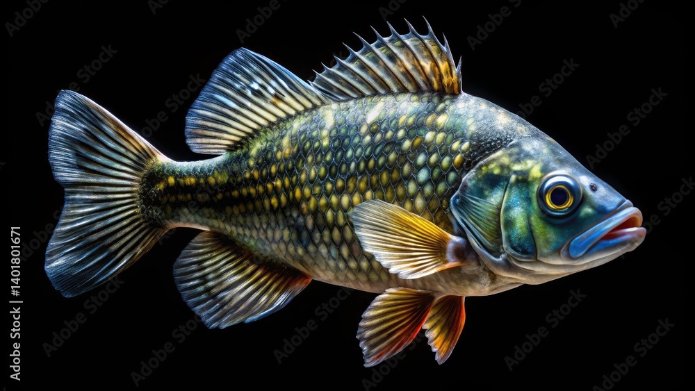 Close Up Fish Photography, Black Background, Seafood Image, High Resolution Fish Photo, Detailed Fish Picture, Aquatic Animal, Underwater, Fish Detail Close Up Fish Photography, Black Background, Seafood Image, High Resolution Fish Photo, Detailed Fish Picture, Aquatic Animal, Underwater, Fish Detail