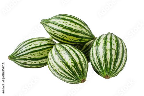 Wallpaper Mural A group of striped gourds stacked together in a close up view Torontodigital.ca