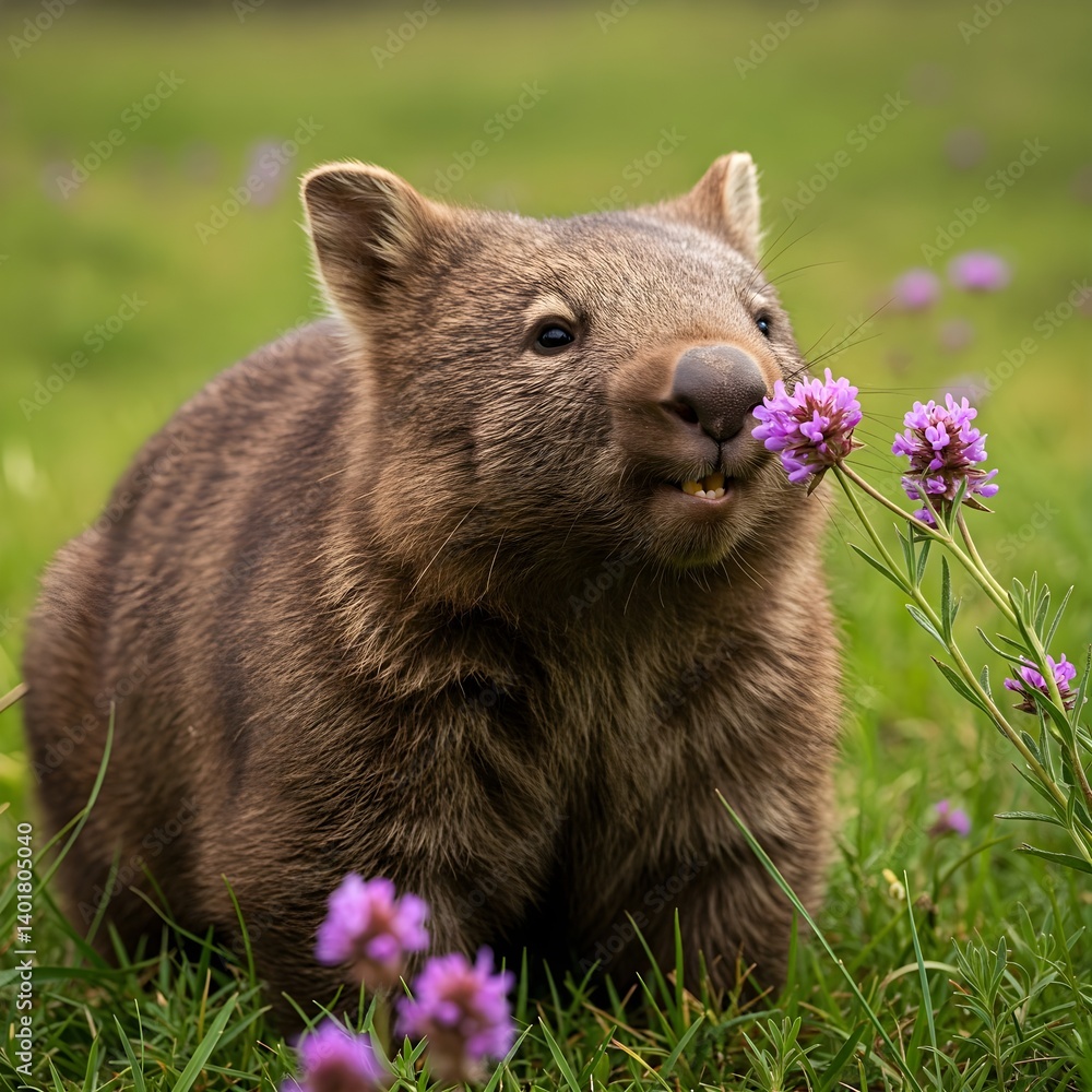 Fototapeta premium wombat sniff