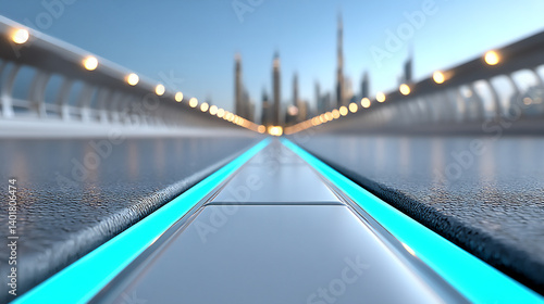 futuristic road city