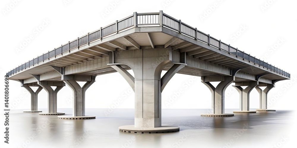 Bokeh Bridge Scene: Scenic Mounting Platform Photography